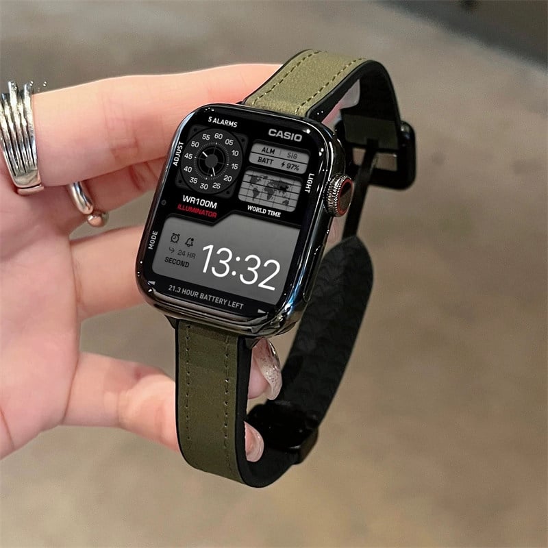 N653】アップル ウォッチ マグネット バンド apple watch バンド 革+