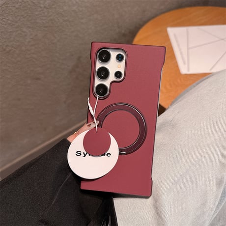 【N770】iphoneケース フチなし Galaxy S25 MagSafe ケース スタンド