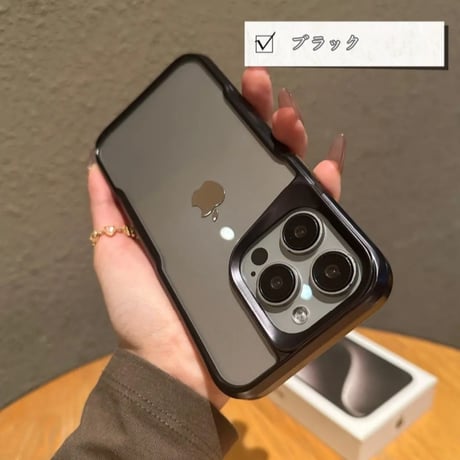 【N529】iphone17/17pro ケース クリア 耐衝撃 iphone16/15pro チュラルチタニウム に 合う ケース