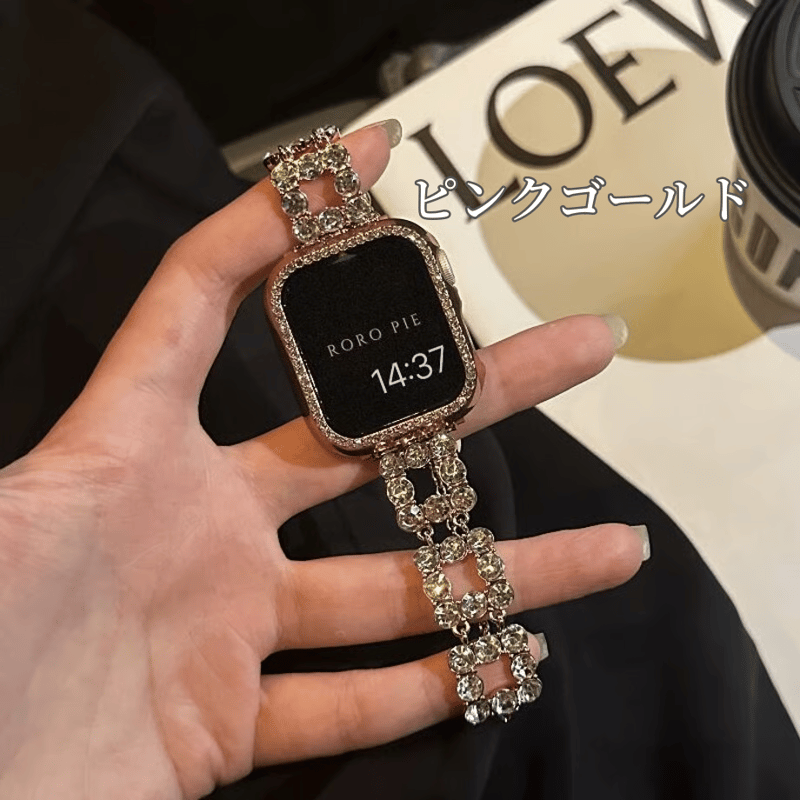 BBS 目覚め ◯Apple Watchキラキラメタルカバーケースアップルウォッチ  