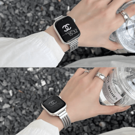 【N551】apple watch バンド かわいい ステンレス アップル ウォッチ バンド 女性 おしゃれ