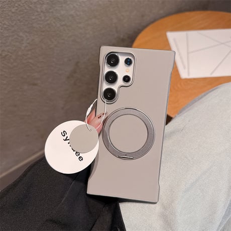 【N770】iphoneケース フチなし Galaxy S25 MagSafe ケース スタンド