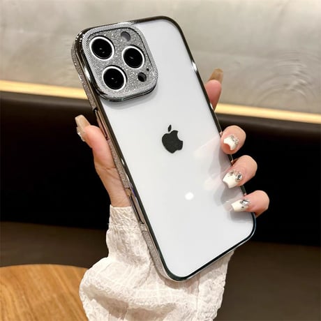 【N176】iphone16/16pro ケース クリア おしゃれ iphone ケース キラキラ 黄ばまない