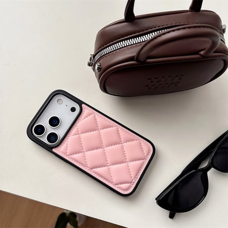 【N343】iphone17/17pro ケース キルティング iphone ケース かわいい おしゃれ