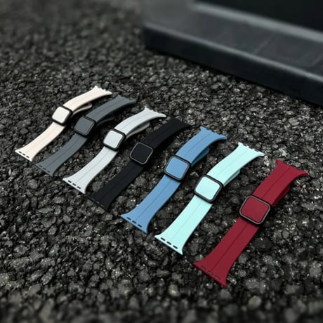 【N661】アップル ウォッチ バンド シリコン apple watch マグネット バンド 安い