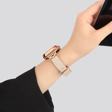 【N609】アップル ウォッチ バンド 革 d バックル apple watch バンド レディース