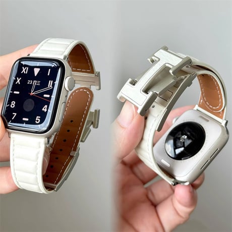 【N740】apple watch レザー バンド マグネット アップル ウォッチ バンド メンズ/女性