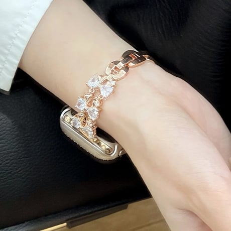 【N110】apple watch バンド 蒸れ ない アップル ウォッチ キラキラ バンド