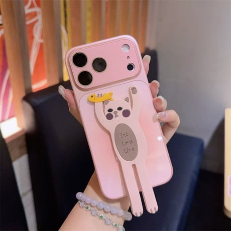 【N825】iphone17/17pro ケース おもしろ iphone ケース スタンド かわいい