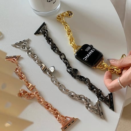 【N086】Apple Watch ブレスレット バンド 女性 アップルウォッチ7 se バンド かわいい