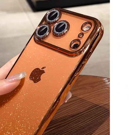 【N419】iPhoneケース かわいい iPhone17/17pro ケース おしゃれ キラキラ カメラカバー ソフトケース