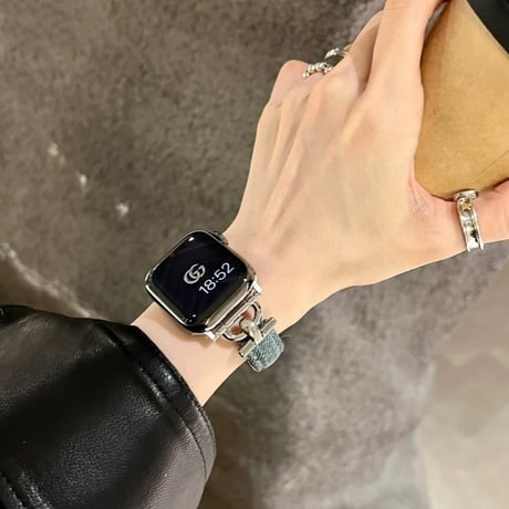 【N312】アップルウォッチ バンド デニム apple watch バンド かわいい