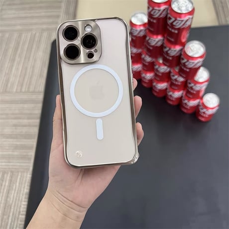 【N107】iPhone17/16/16pro ケース 耐 衝撃 最強 iPhone15ケース 指紋つかない メタリックフレーム