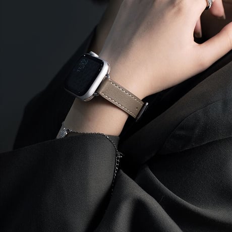 【N083】ラッピング付きapple watch series 10 SE 6 5 4 3 2 1 対応本革ベルト 38mm 40mm 41mmアップルウォッチバンド