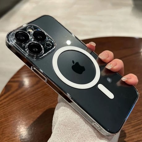 【N172】黄ばまないクリアケース iphone17/16pro ケース magsafe