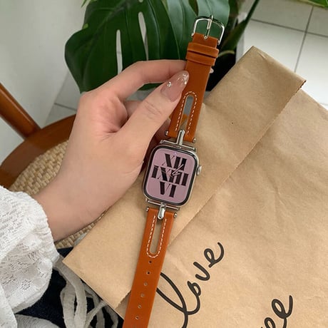 【N177】夏でも涼しいApple Watchバンド 革 蒸れない applewatch バンド おしゃれ