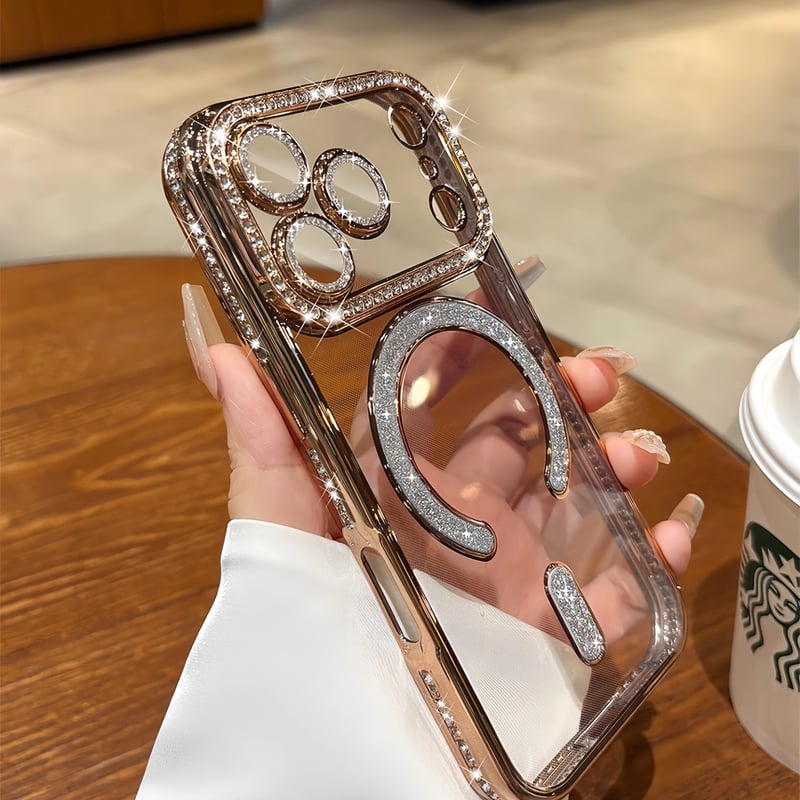 激カワ☆キラキラiPhoneケース☆ N736】iphone17/17pro ケース クリア キラキラ iPhone ケース マグ