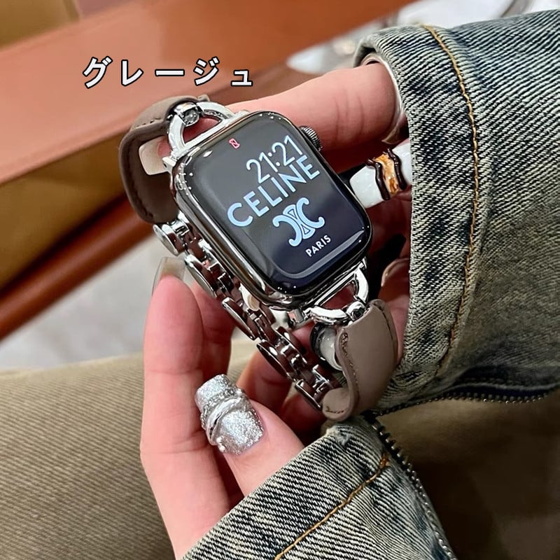 N484】apple watch ブレスレット アップル ウォッチ バンド レザー
