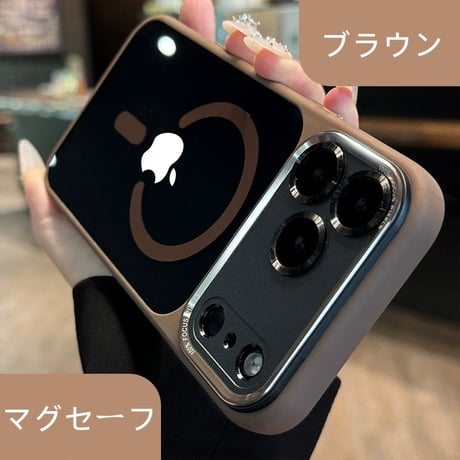 【N746】iphone17pro ケース マグセーフ iphone ケース 半 透明 高級