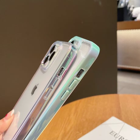【N025】iphone17/16proケース クリア ふちだけ色 iPhone15 iPhone14ケース フチあり 透明 頑丈