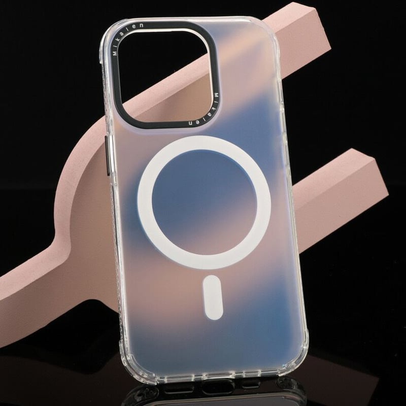 純正Apple MagSafe iPhone15 ライトピンク ​​​​​​​ MagSafe対応iPhone 15シリコーンケース - ライトピンク - Apple