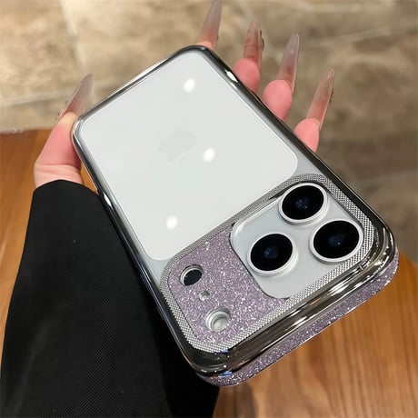 【N176】iphone17/16pro ケース クリア おしゃれ iphone ケース キラキラ 黄ばまない