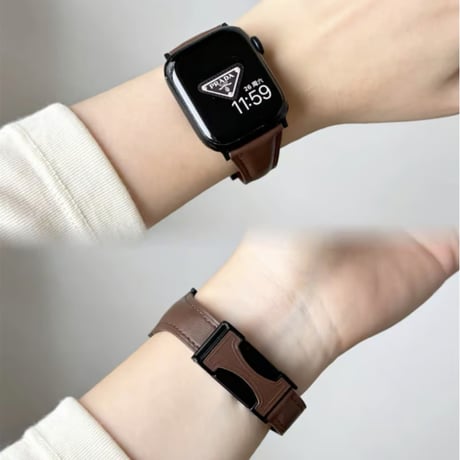 【N642】アップル ウォッチ series 10 バンド マグネット apple watch 革 バンド 女性 人気