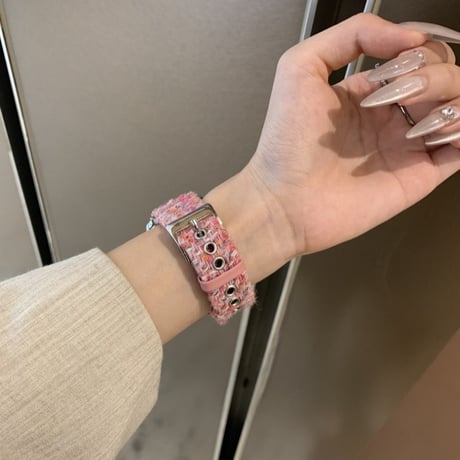 【N567】冬 アップル ウォッチ バンド 女性 人気 apple watch バンド かわいい