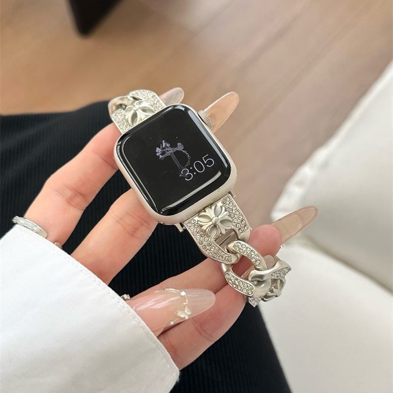 Apple Watchキラキラカバーアップルウォッチチェーンバンド⭐︎GGt Apple Watchキラキラカバーアップルウォッチチェーンバンド⭐︎GGt