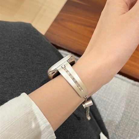 【N596】apple watch バングル アップル ウォッチ Series11/SE3対応 バンド キラキラ レディース