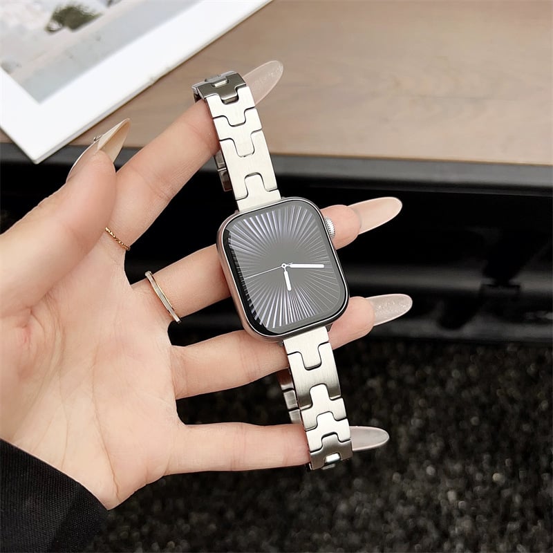 N795】アップル ウォッチ 11/se3 ステンレス バンド 高級 apple watch