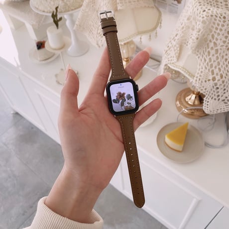 【N217】Apple Watch バンドおすすめ トップレザー 牛革 アップルウォッチ バンド 高級