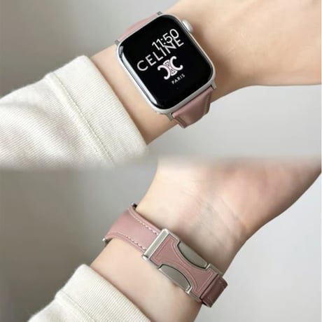【N642】アップル ウォッチ series 10 バンド マグネット apple watch 革 バンド 女性 人気