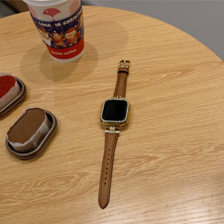 【N364】「ケース付き」apple watch レザー バンド おしゃれ 女性 アップル ウォッチ バンド 高級 キラキラカバーset