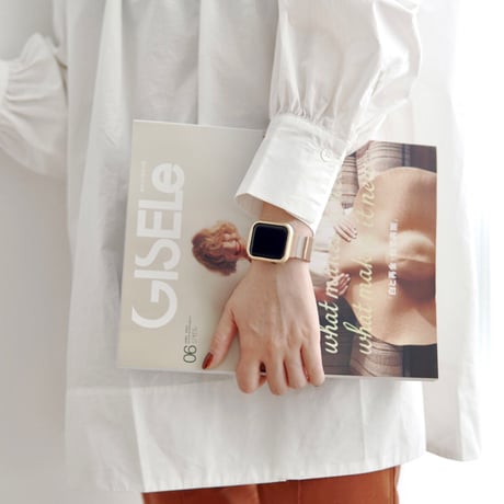 【N341】「apple watchケース付き」apple watch バンド マグネット アップル ウォッチ バンド ベージュ/グレー/白 2点set