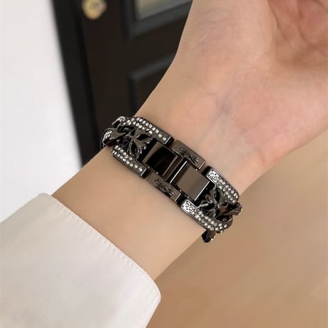 【N579】apple watch バンド キラキラ アップル ウォッチ チェーン バンド「男女兼用」