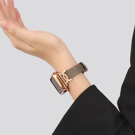 【N609】アップル ウォッチ バンド 革 d バックル apple watch バンド レディース