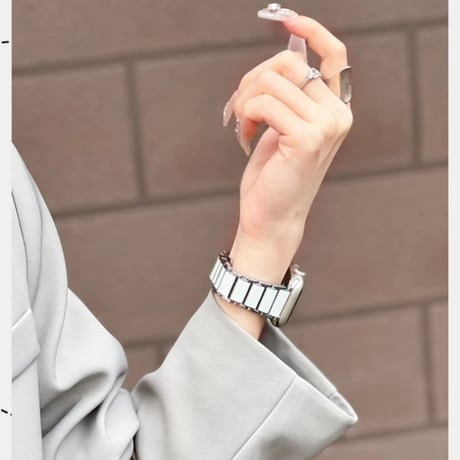 【N790】アップル ウォッチ バンド ステンレス&樹脂 apple watch ベルト おしゃれ