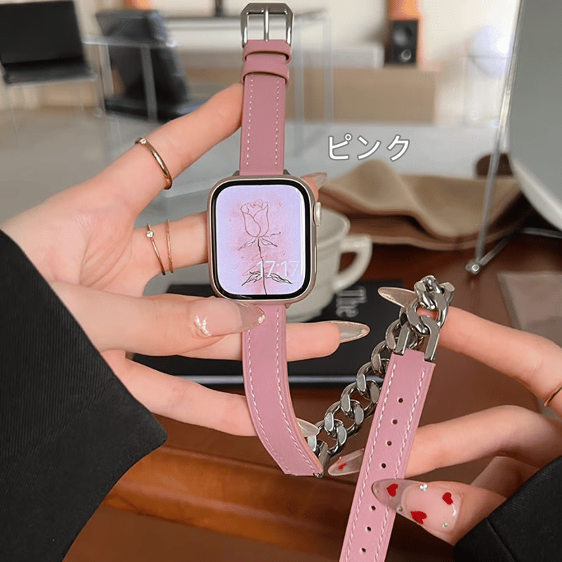 N342】apple watch series 10 バンド 二 重 本革 アップル ウォッ N342】apple watch series 10 バンド 二 重 本革 アップル ウォッ