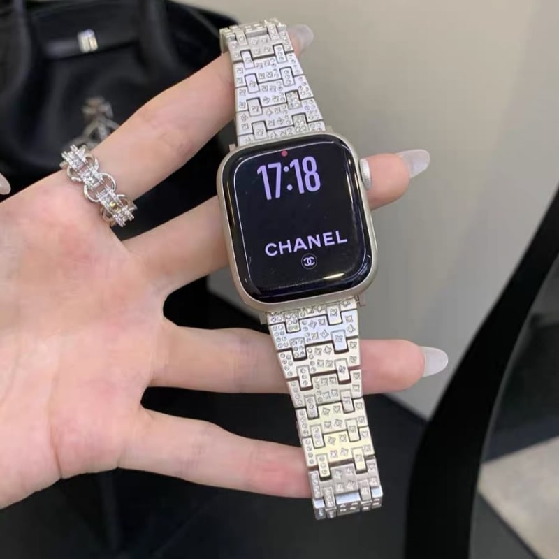 N818】apple watch バンド キラキラ アップル ウォッチ 11/se3 バンド