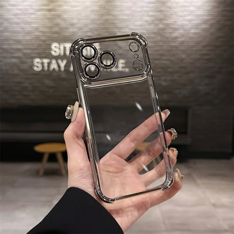 【N475】iphone17/17proケース 耐 衝撃 最強 iphone ケース 透明 かわいい