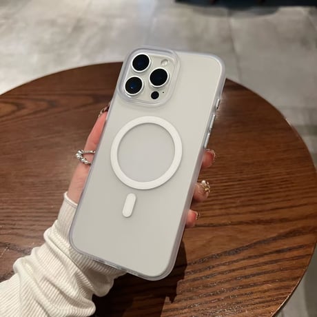 【N308】iphoneケース 衝撃に強い クリア おしゃれ iPhone16pro/15pro 透明ケース ワイヤレス充電