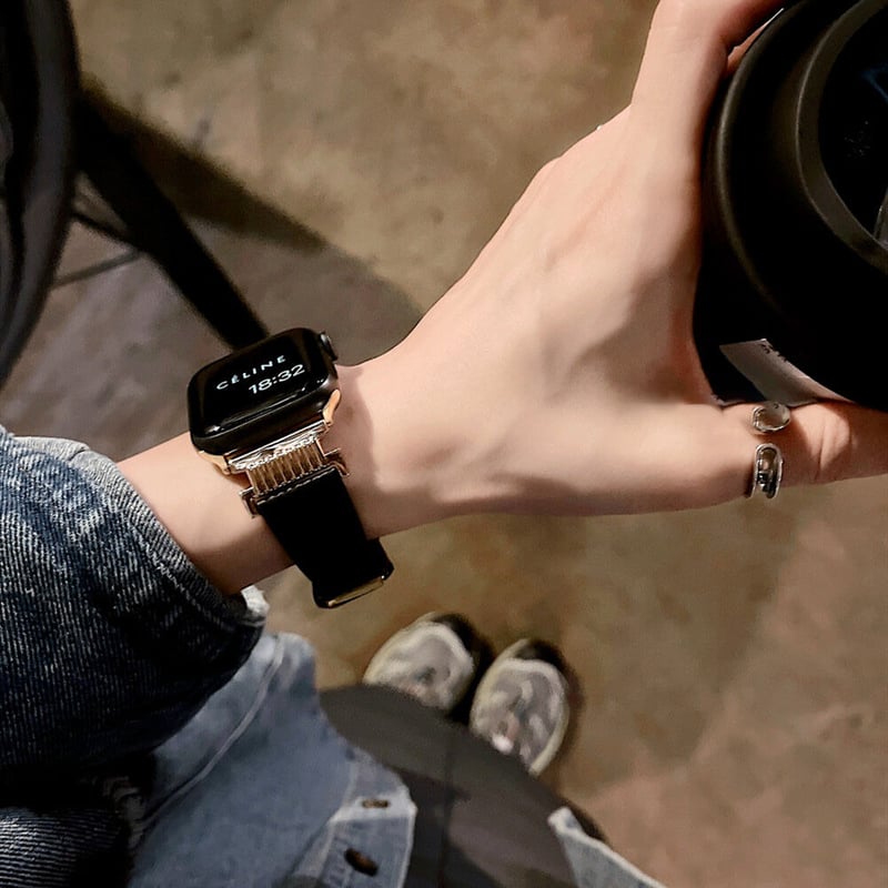 N357】apple watch series 10 バンド 革 男女兼用 アップル ウォッ