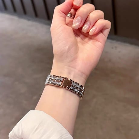 【N830】apple watch バンド キラキラ アップルウォッチ 10/11 42mm バンド 女性 おしゃれ