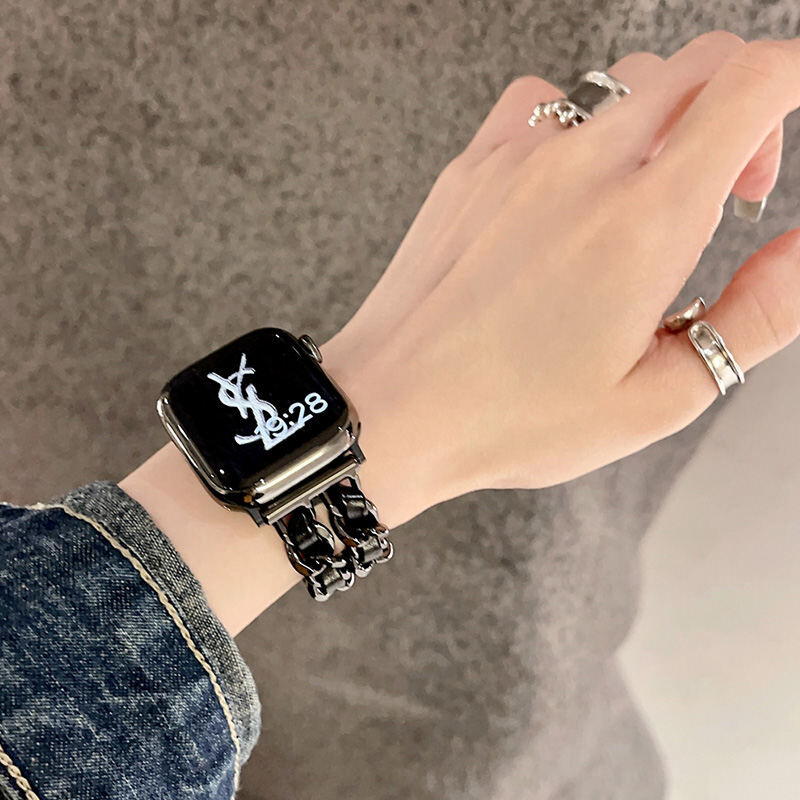 【ステンレス製】Apple Watchバンド　シルバー　44,45mm