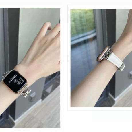 【N468】アップル ウォッチ シリーズ 10 バンド レザー apple watch バンド 細め 女性