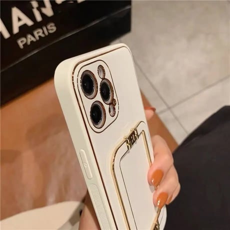 【N113】iPhone ケース レザー iPhone16/16pro ケース シンプル 韓国 持ち手 iPhone15pro ケース ホワイト 無地