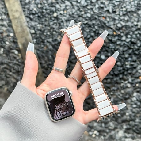 【N790】アップル ウォッチ バンド ステンレス&樹脂 apple watch ベルト おしゃれ