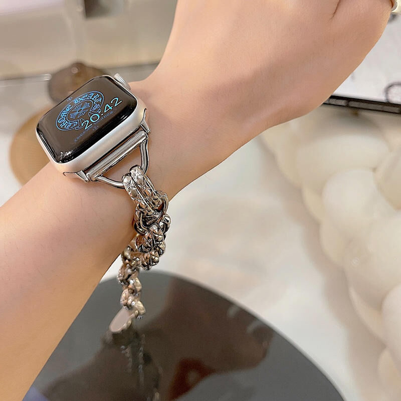 【N376】アップル ウォッチ バンド チェーン ブレスレット ピンクゴールド apple watch アクセサリー