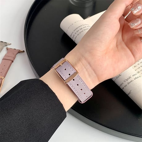 【N322】本革 applewatch バンド くすみカラー 40/42/49mm アップル ウォッチ ウルトラ バンド グレー レザー